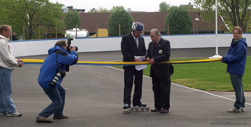Inauguration of the inline skating track in Varberg, 21 May 2006.