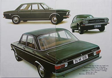 Audi 100, broschyr