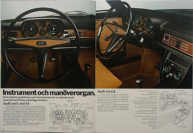 Audi 100, broschyr