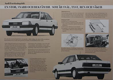 Audi 100, broschyr