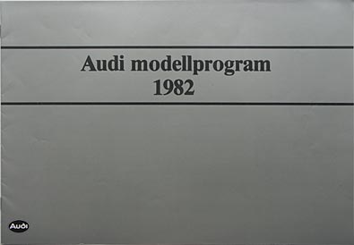 Audi 100, broschyr