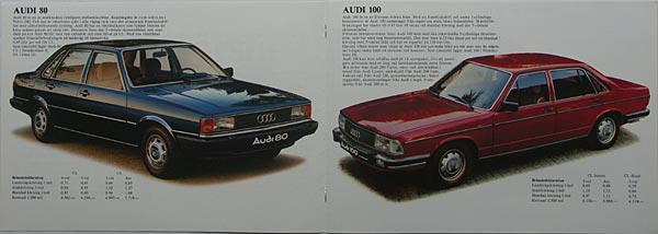 Audi 100, broschyr