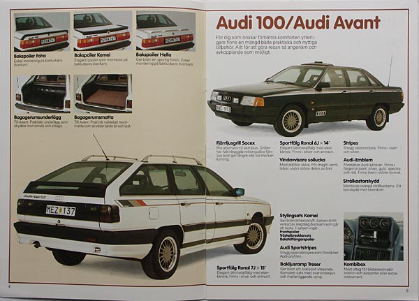 Audi 100, broschyr